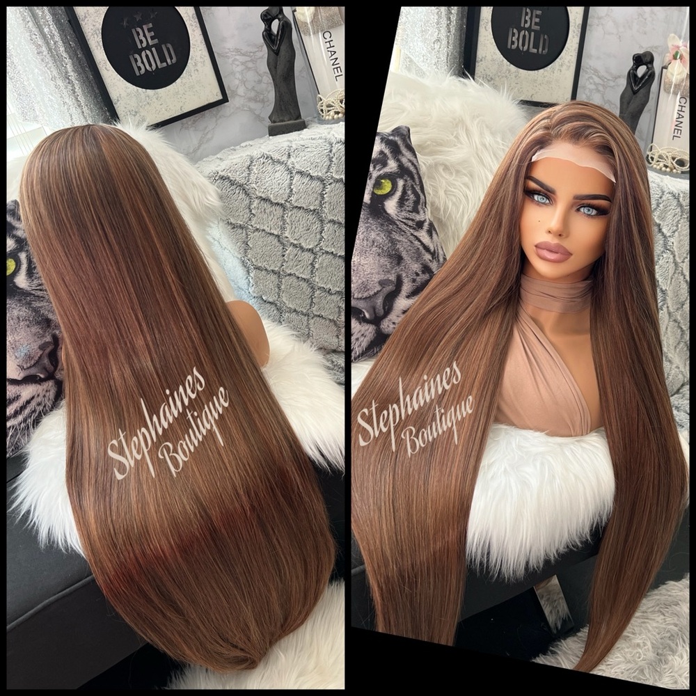 Human Hair Blended Lace Front Wig